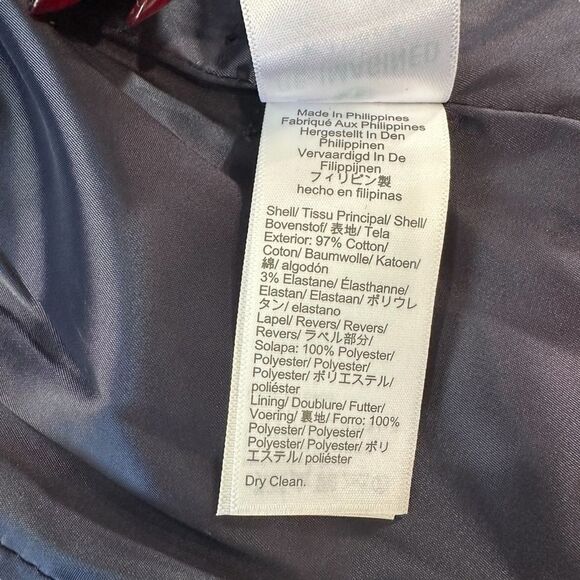 J. Crew X Marie Marot Blue Tuxedo Velvet Stretch Holiday Formal Party Blazer, 00 - Picture 8 of 14